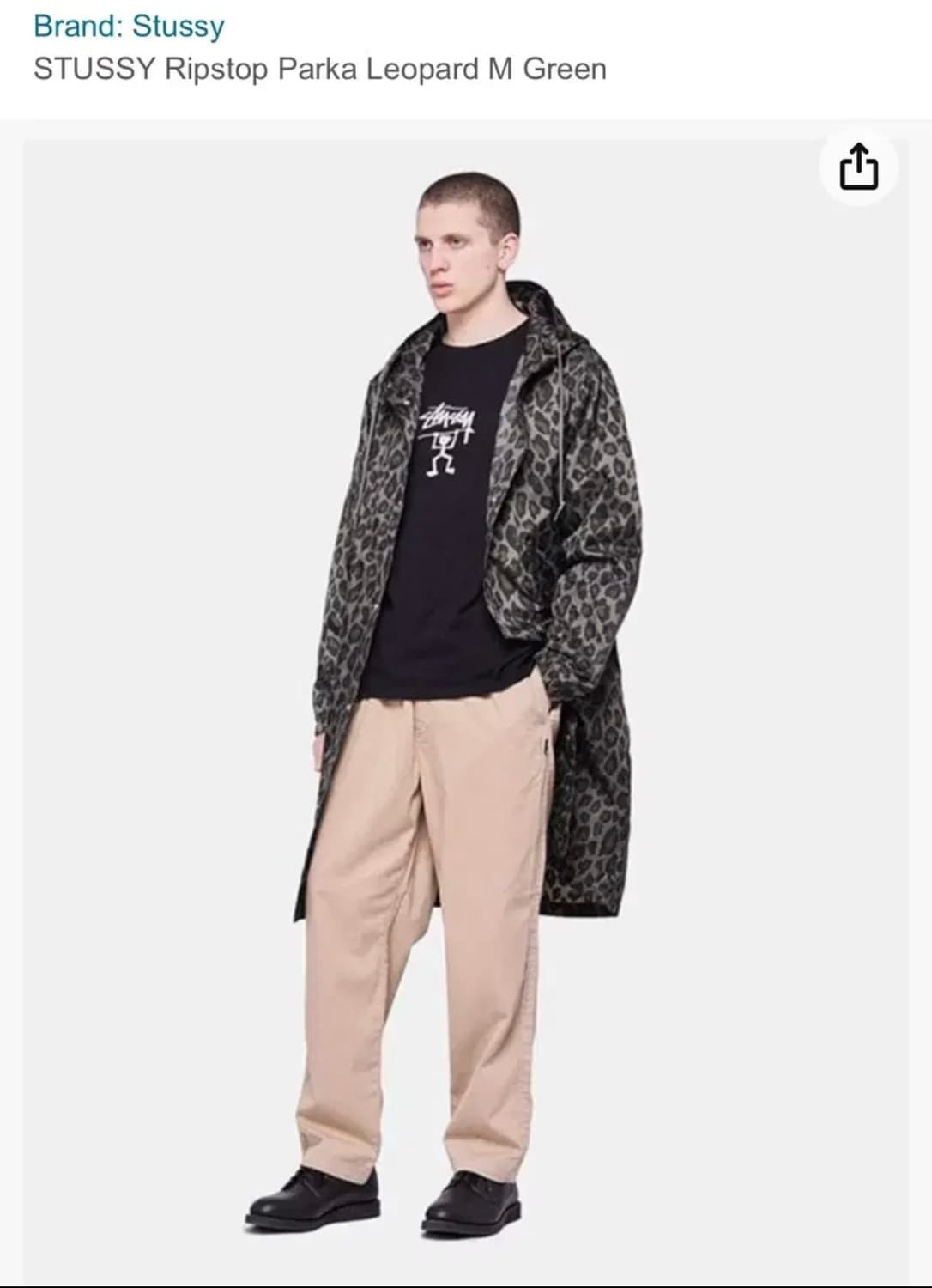 STUSSY 스투시 립스탑 레오파드 자켓 / XL 상품이미지2
