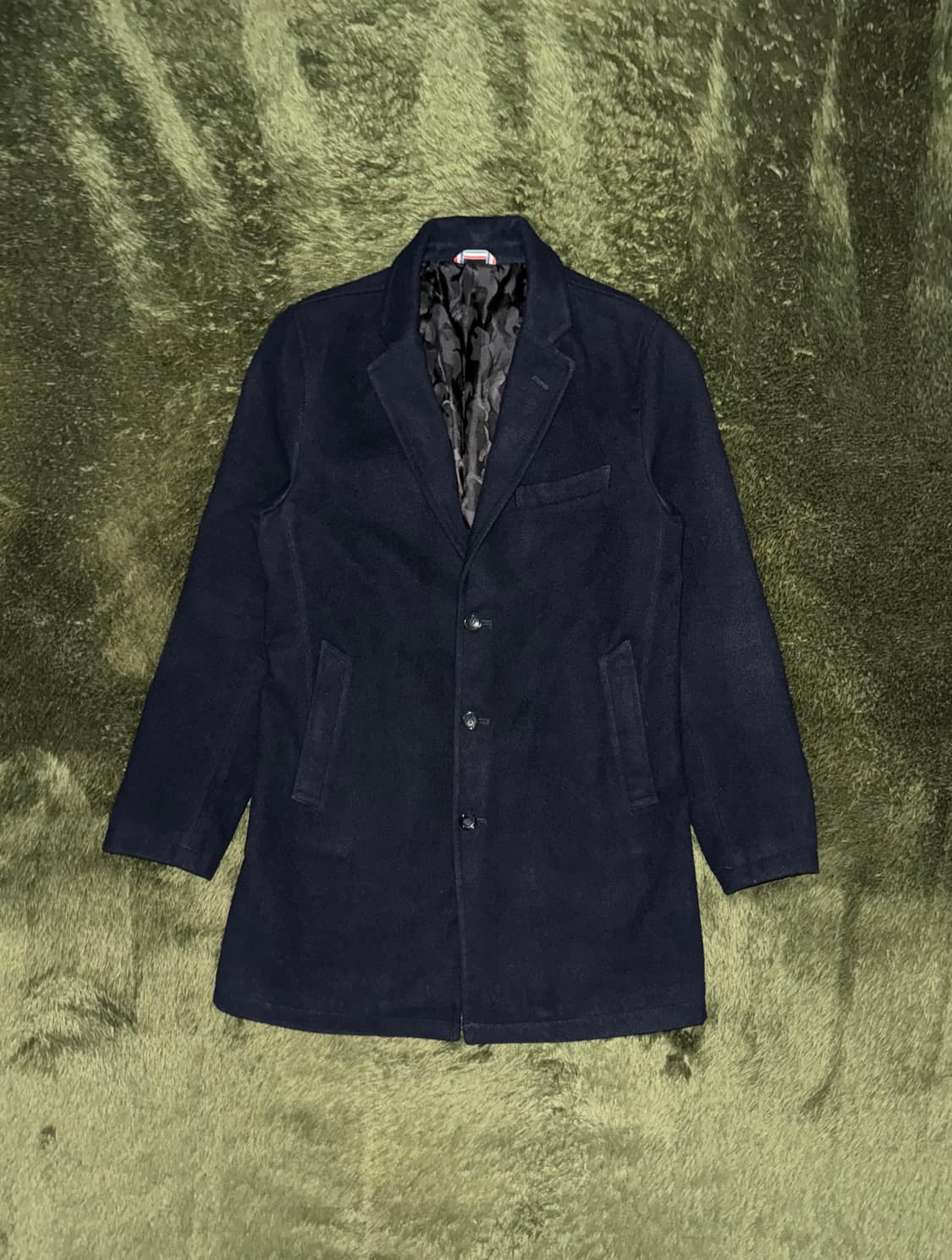 [M] BEAMS HEART 빔즈 하트 쓰리버튼 하프 코트 블레이저 상품이미지1