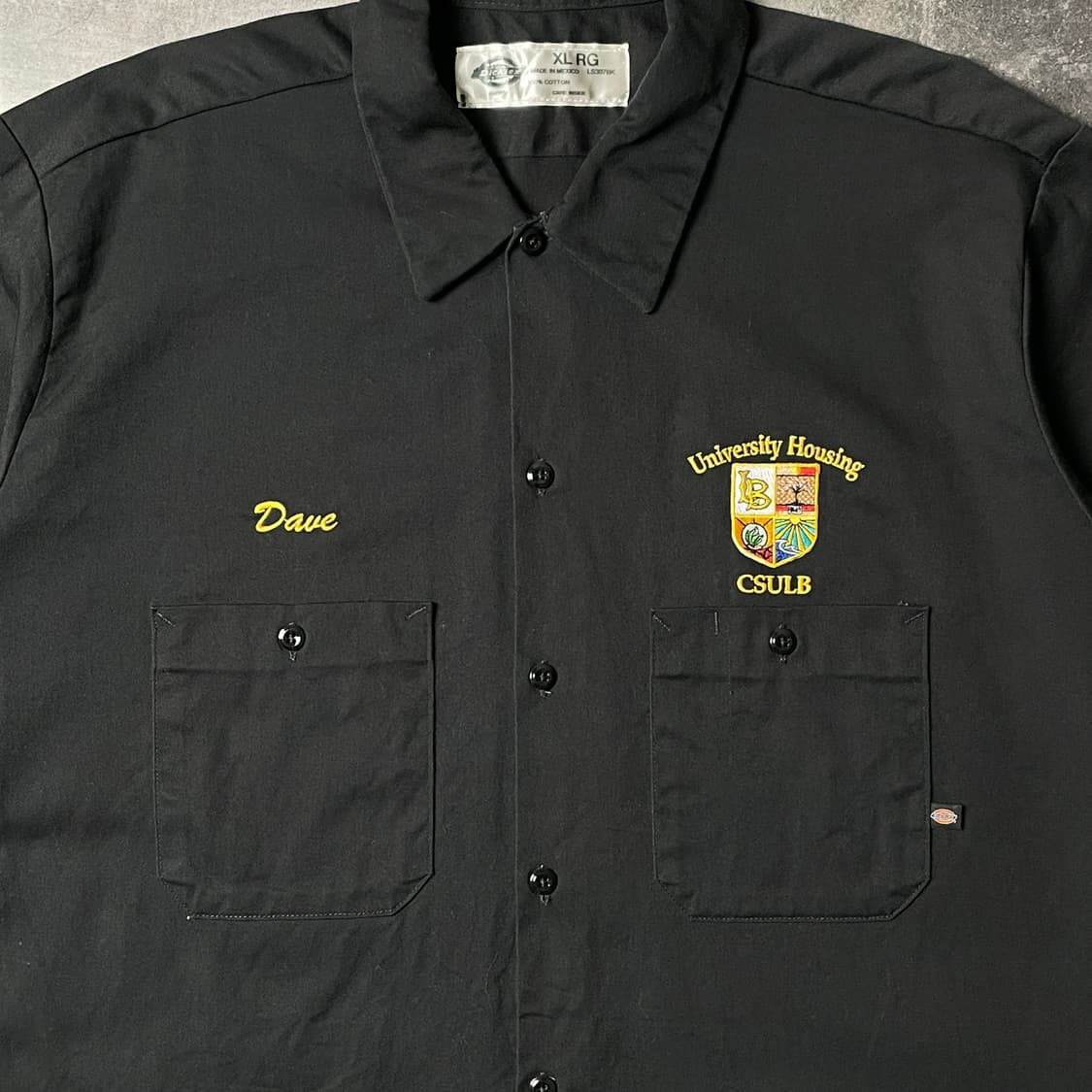 DICKIES 디키즈 빈티지 블랙 코튼 워크 셔츠 A00908 상품이미지3