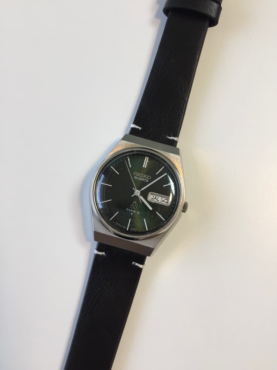 70s seiko type 2 olive dial quartz 상품이미지8