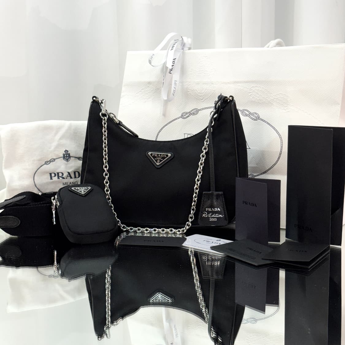 [정품] 프라다 리나일론 2005 리에디션 테수토 호보백  상품이미지1
