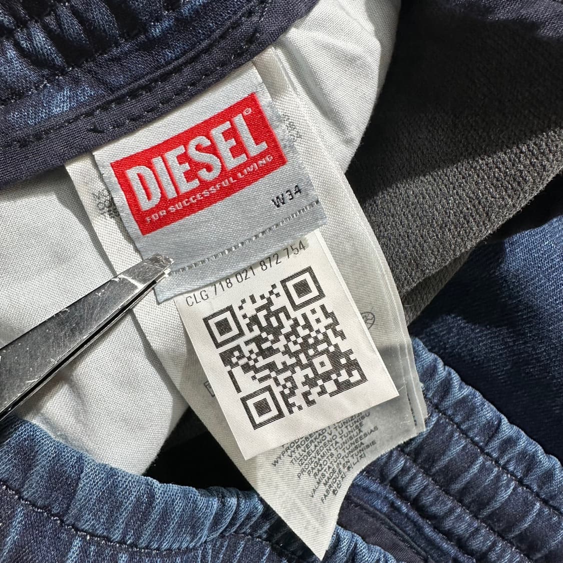 24ss 디젤 D크룰리 카고 데님 밴딩 팬츠 상품이미지6