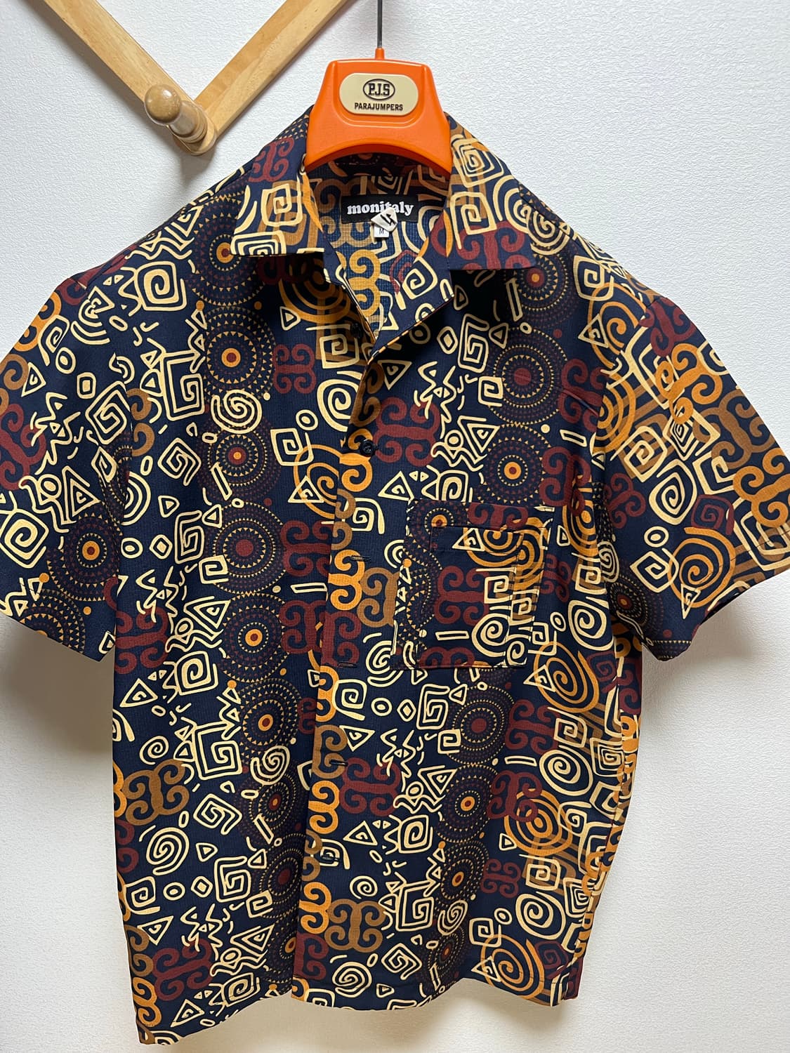 모니탈리 하와이안 캠프 셔츠 (네이비,베이지컬러) M사이즈 상품이미지1