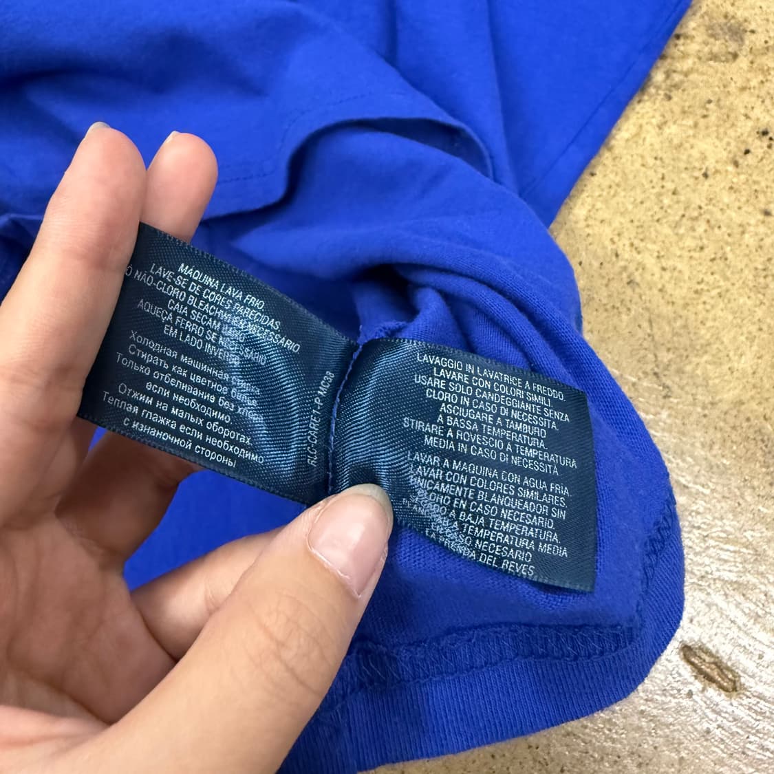 폴로 랄프로렌 빅포니 블루 레드 성조기 롱슬리브  상품이미지5