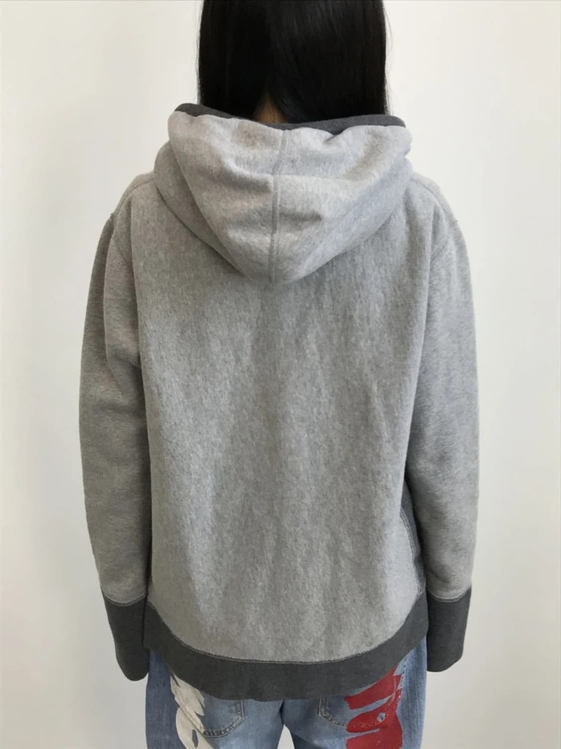 Jpn Grey Two Tone Zip Hoodie 상품이미지3