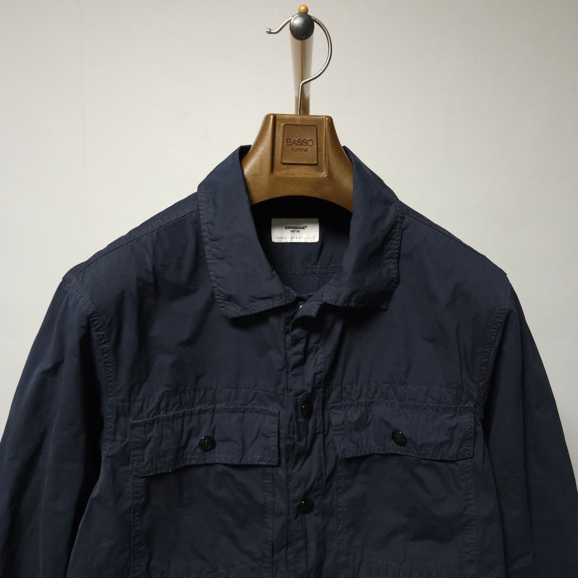 L ) 에스피오나지 가먼트 다잉 2 포켓 셔츠 자켓 상품이미지5