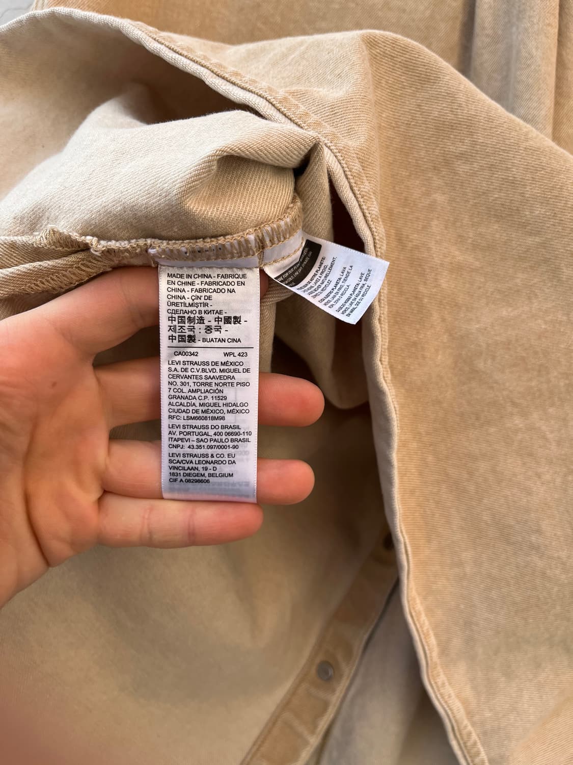 Levi's Red 베이지 셔츠 자켓  상품이미지5