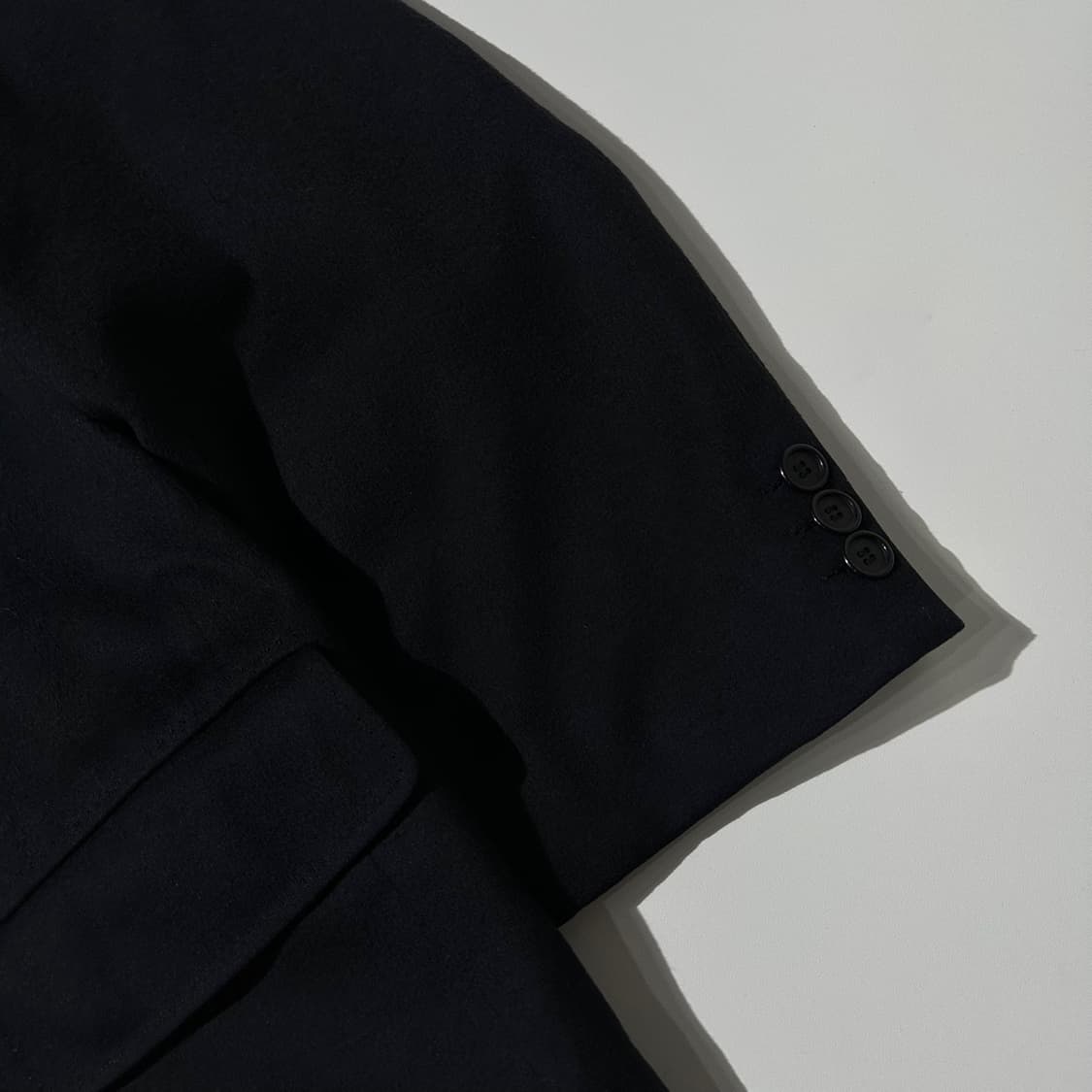지방시 캐시미어 100% 더블 코트 블랙 상품이미지5