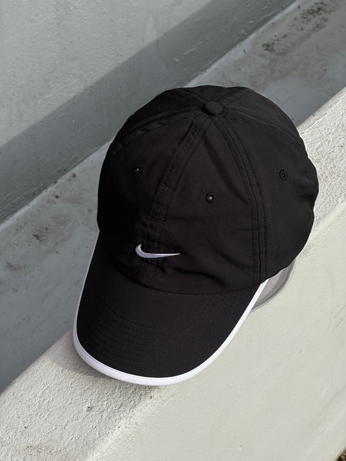 [F] 00s 나이키 로고 블랙 러닝 볼캡 모자 상품이미지2