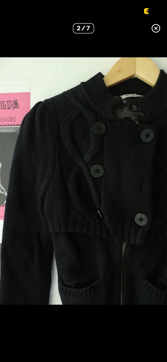 오클리 니트 집업 (단추 빠진것 수선) 상품이미지2