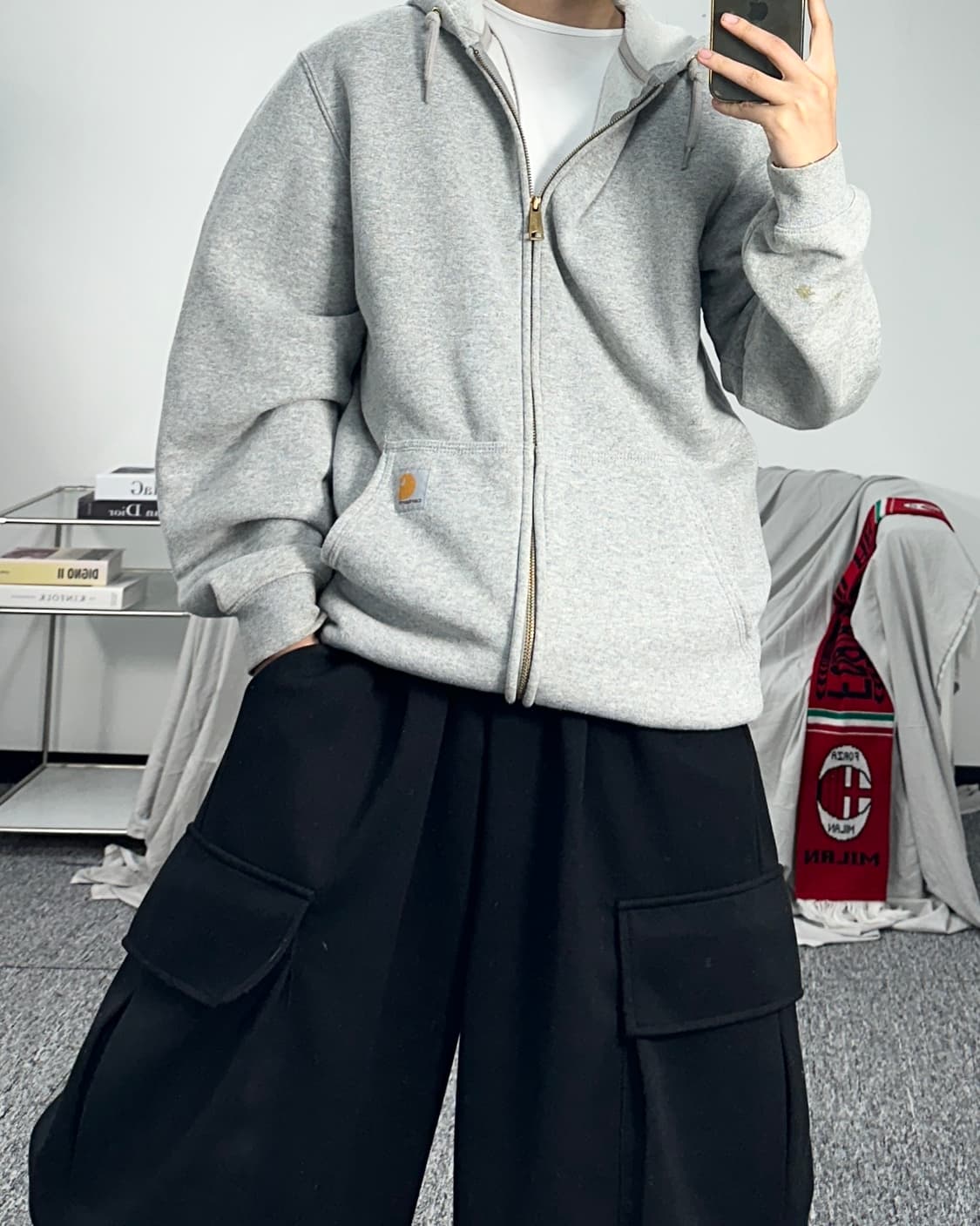 칼하트 미드웨이트 후드집업 S 상품이미지3