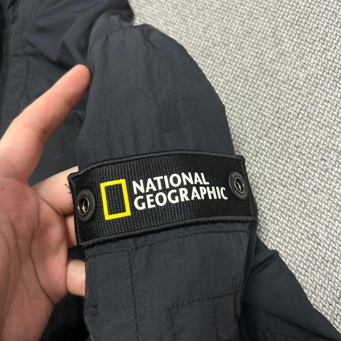 내셔널지오그래픽 나일론 블루종 자켓(L) 상품이미지4