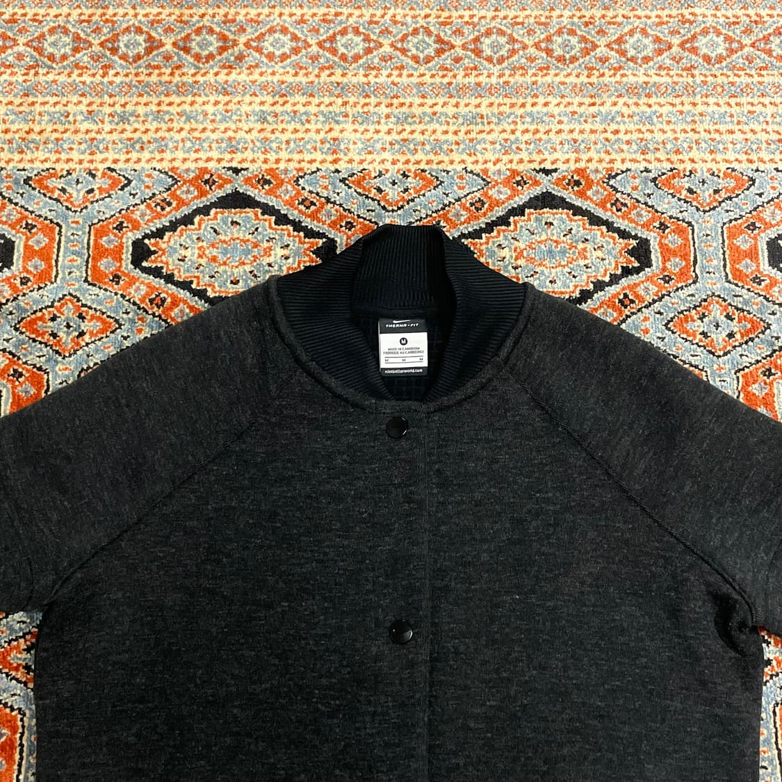 나이키 차콜 레이어드 블루종 여성M 상품이미지3