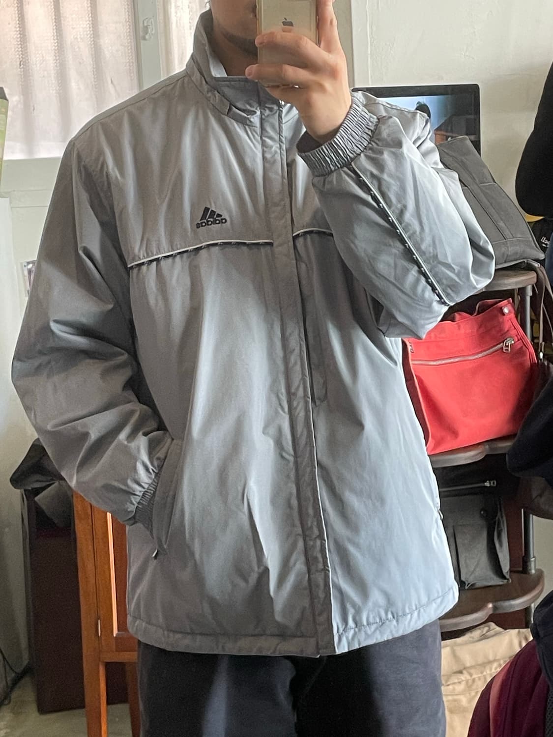 아디다스 누빔 바람막이 자켓 XL 상품이미지8