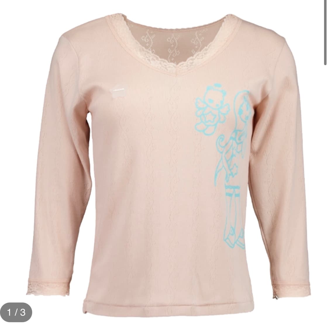 TELEPATHY LACE TOP PEACH  상품이미지1