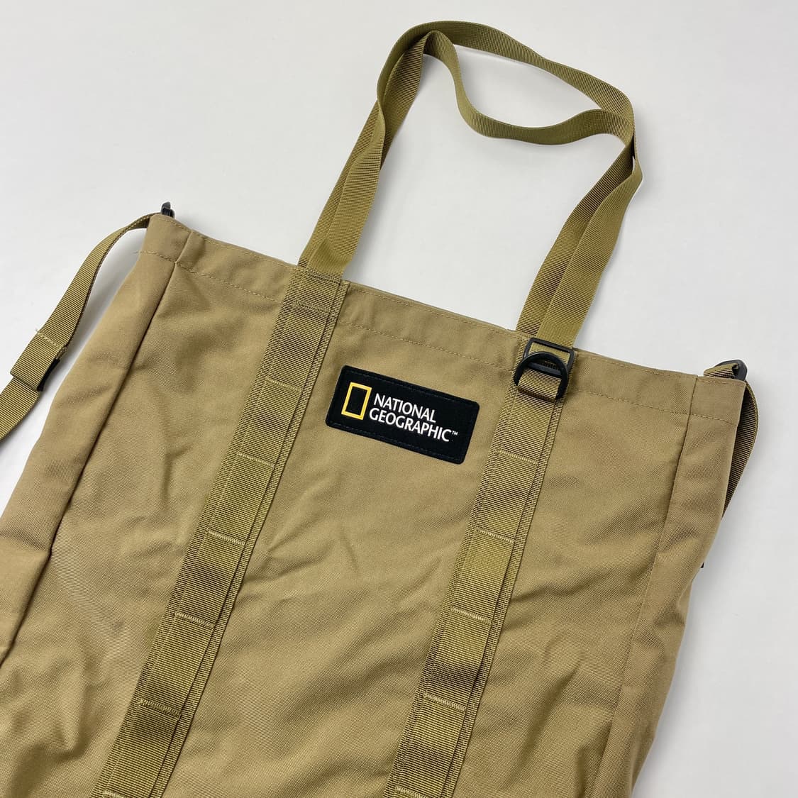 [중고] 내셔널지오그래픽 나일론 에코백 토트백 카키 상품이미지3