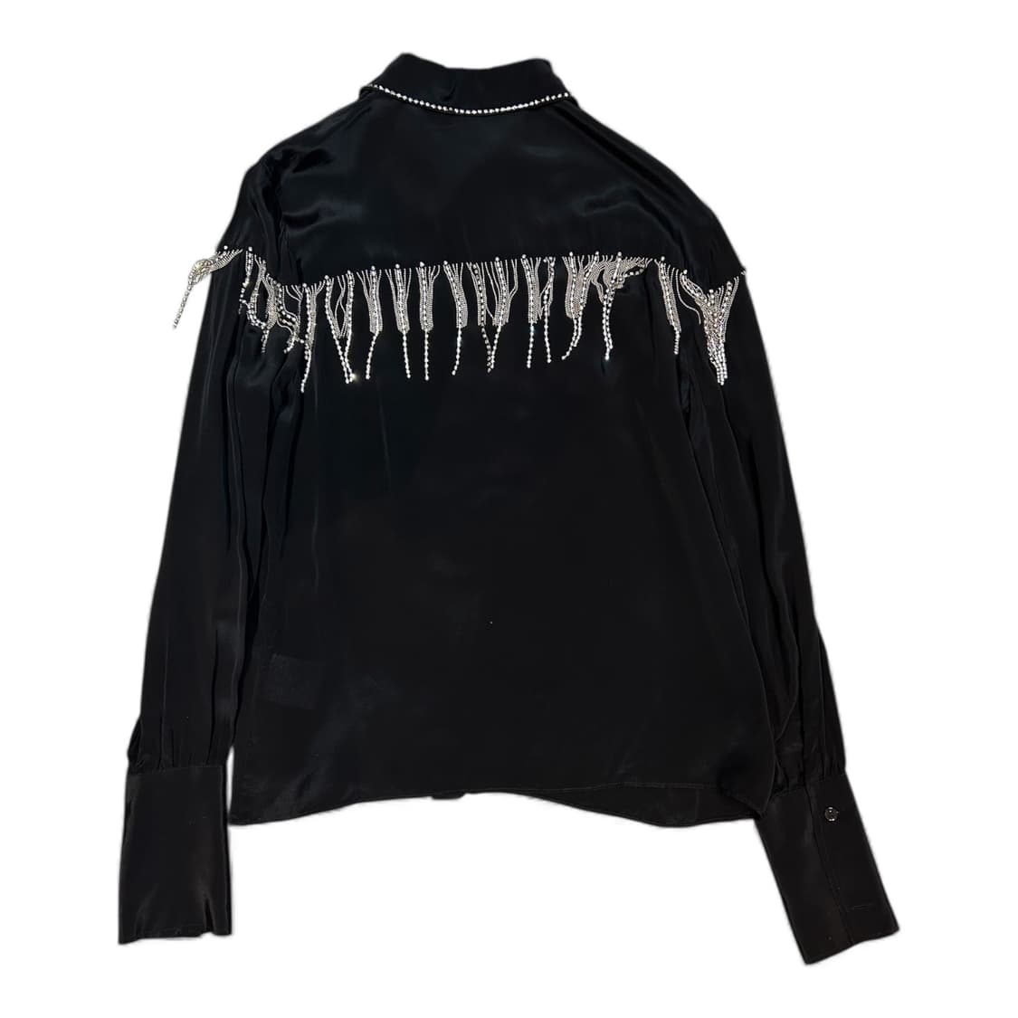 Vintage Silk Pearl-Fringe Western Shirts 상품이미지2