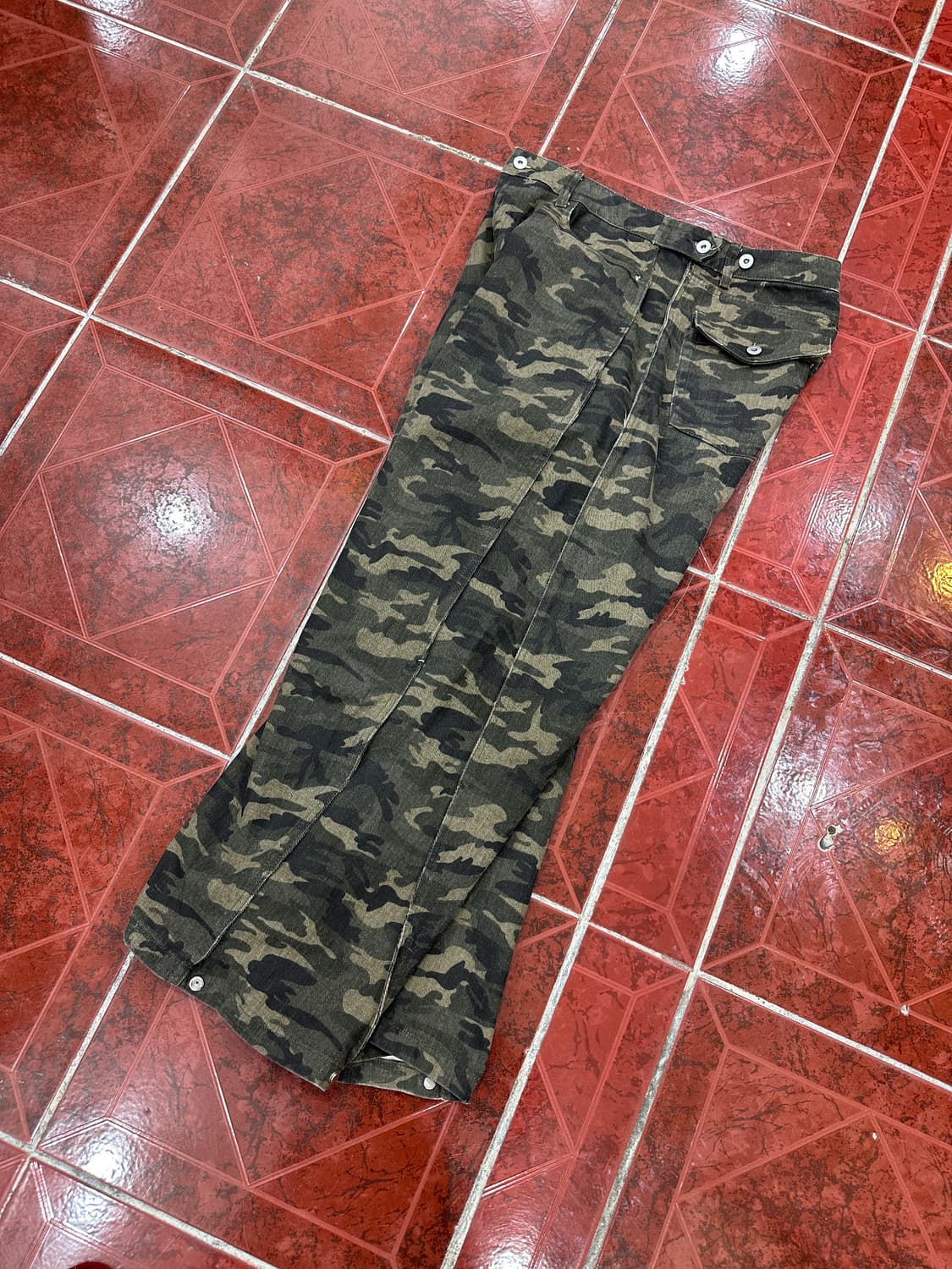 카모 와이드팬츠 상품이미지3