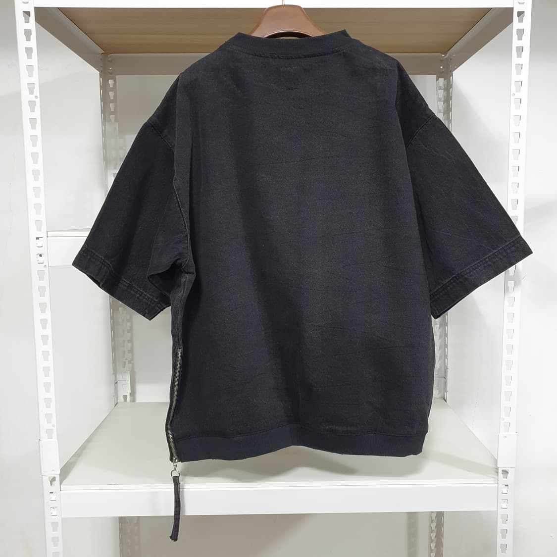 (새상품) 자라 데님 반팔 맨투맨 M 상품이미지2