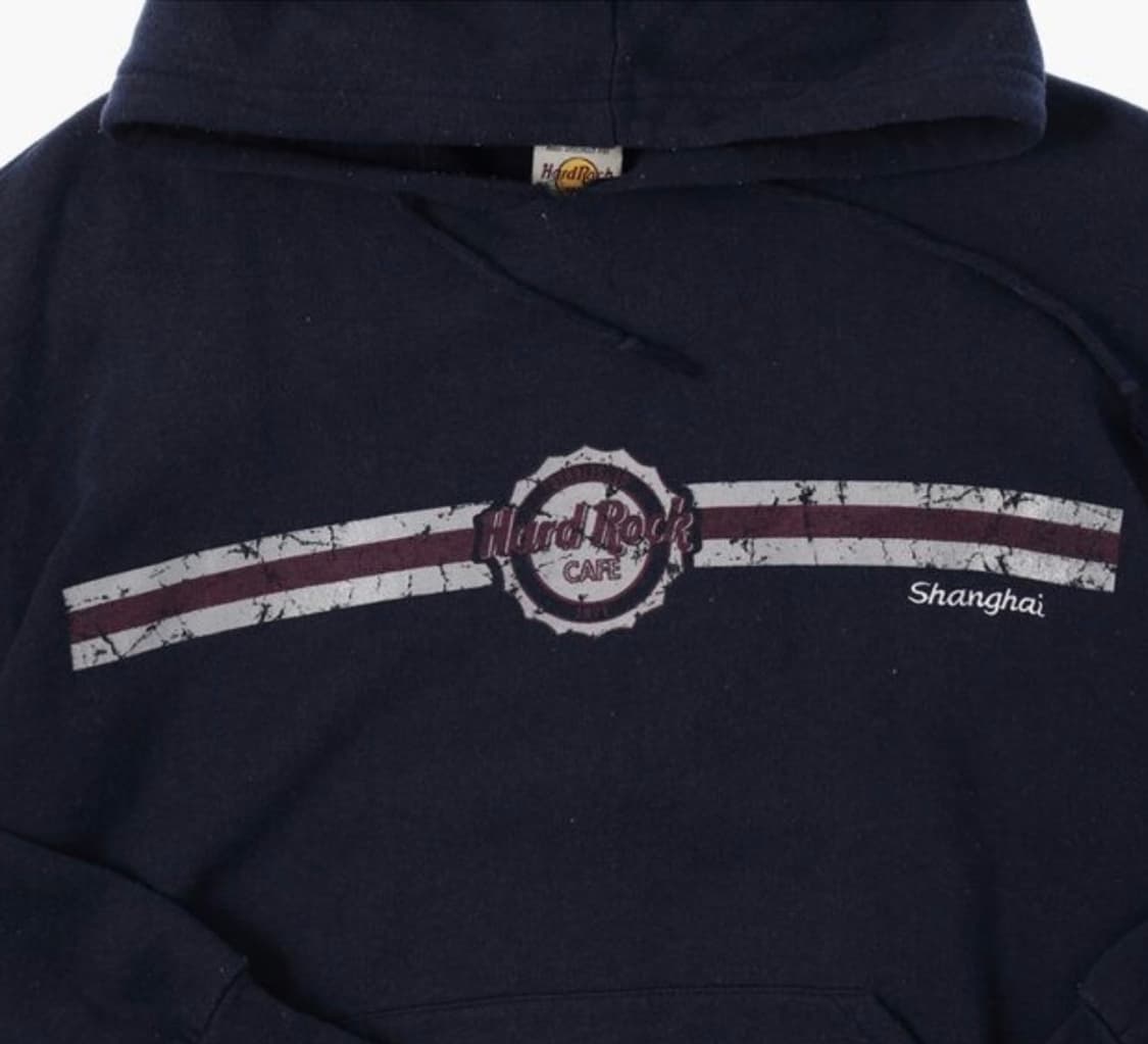 하드락카페 네이비 후드티 상품이미지2