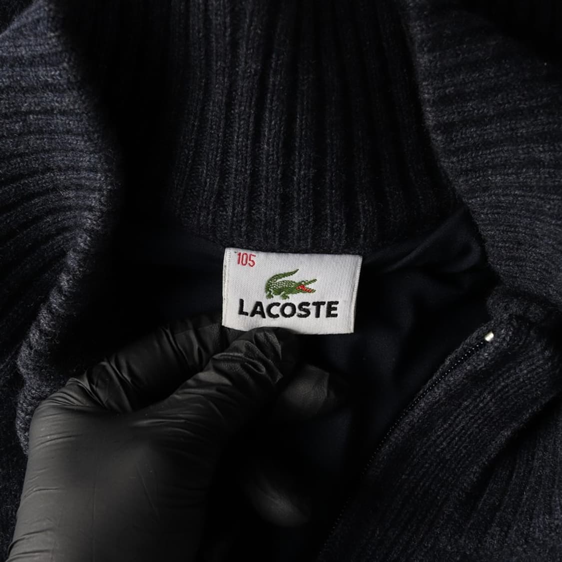 라코스테 집업 니트 가디건 XL 상품이미지5