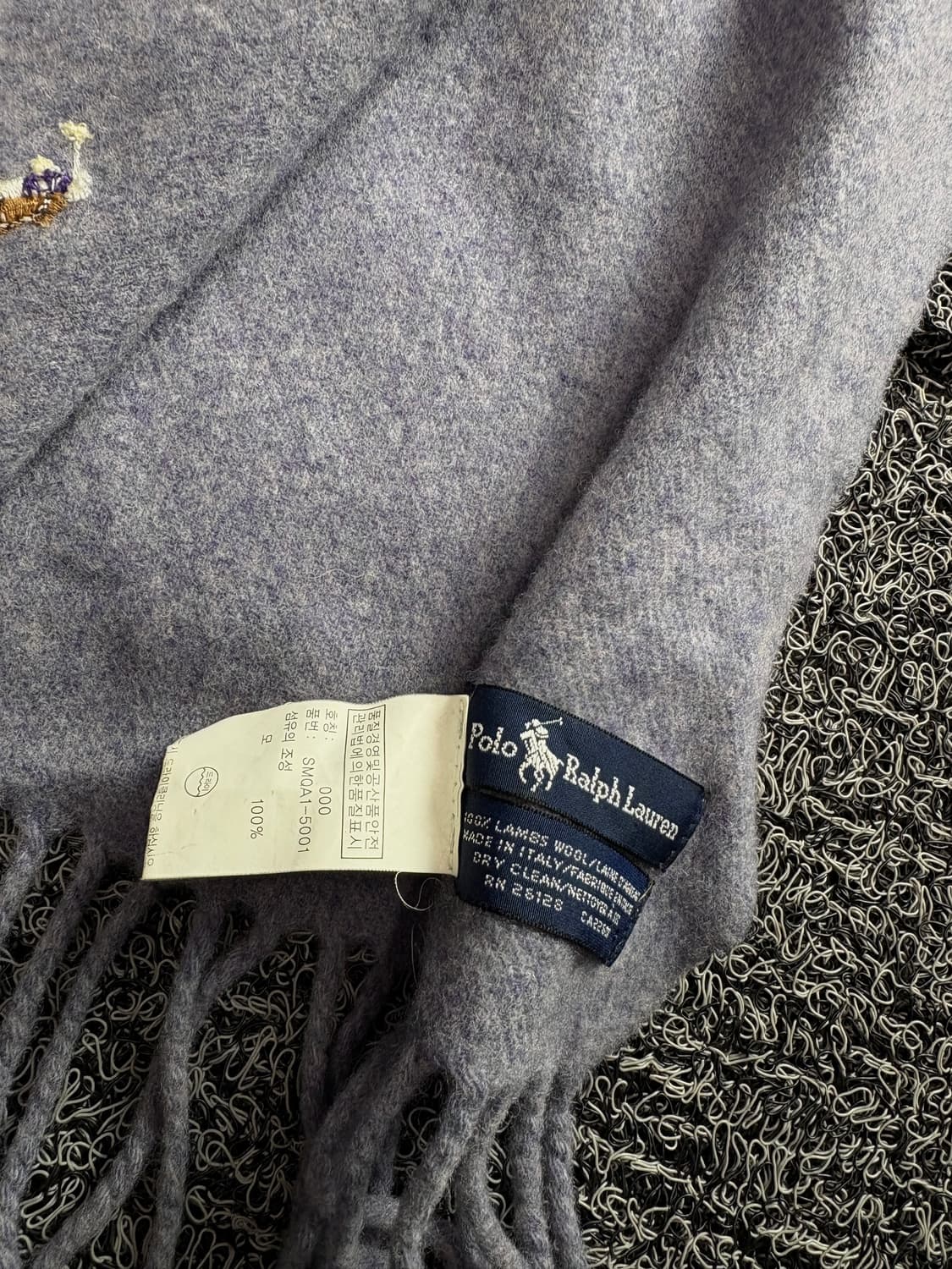 폴로 랄프로렌 퍼플 램스 울 머플러 2987 상품이미지4