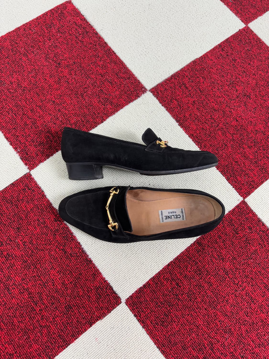 Old CELINE Dark brown Suede Rofer 상품이미지2
