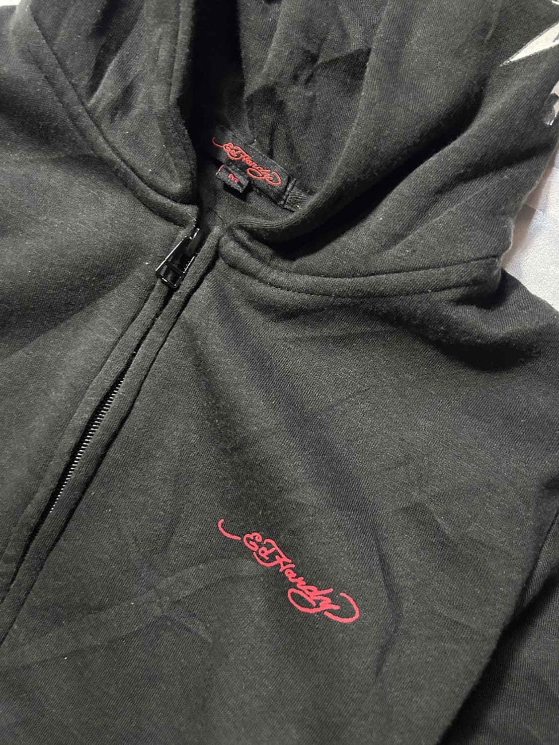 Ed Hardy skull hood zip-up 상품이미지3