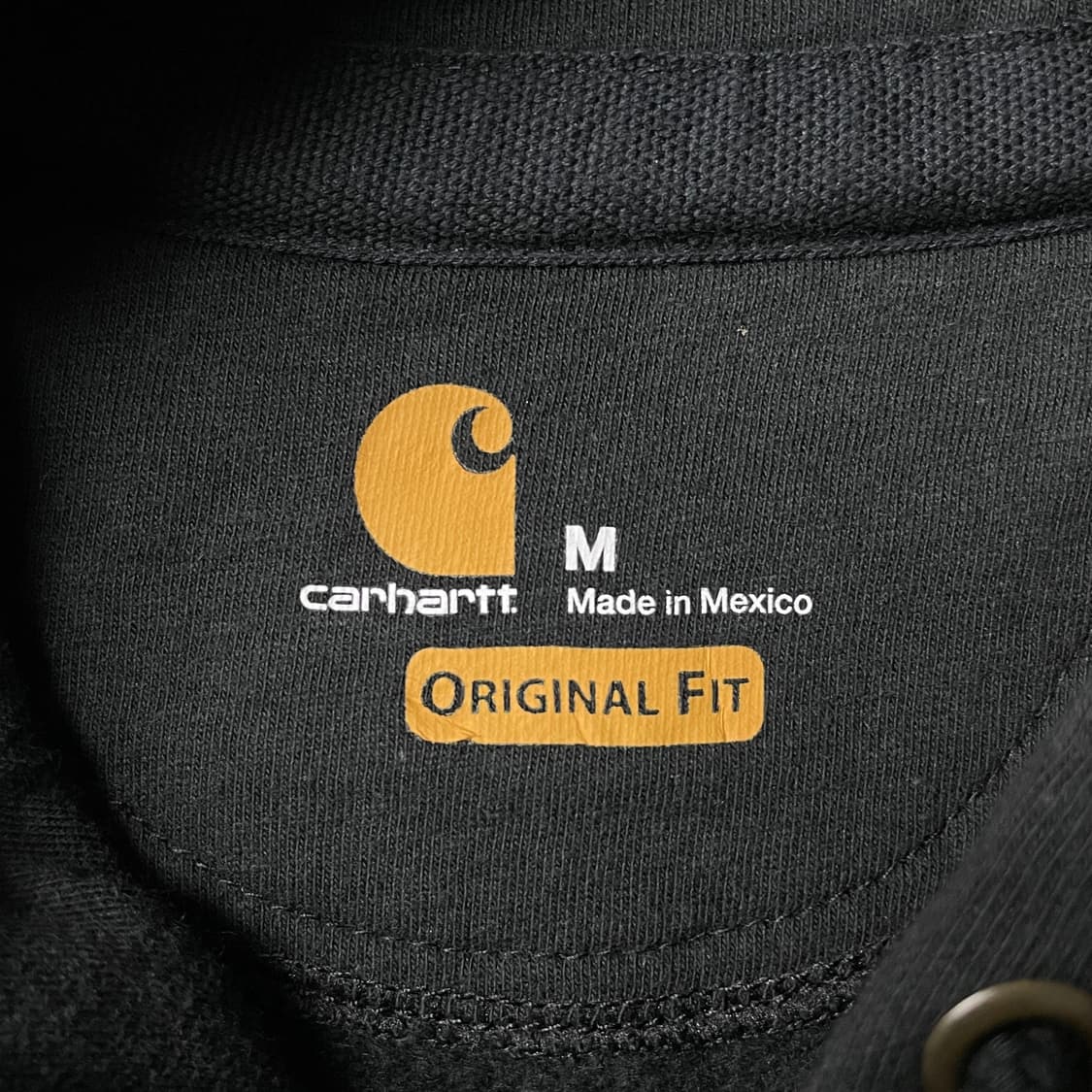 CARHARTT 칼하트 빈티지 블랙 기모 후드티 A00911 상품이미지9