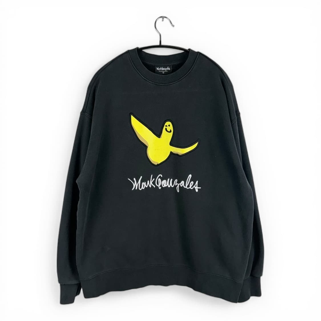 (L) 마크곤잘레스 빅 엔젤 로고 맨투맨 블랙 상품이미지1