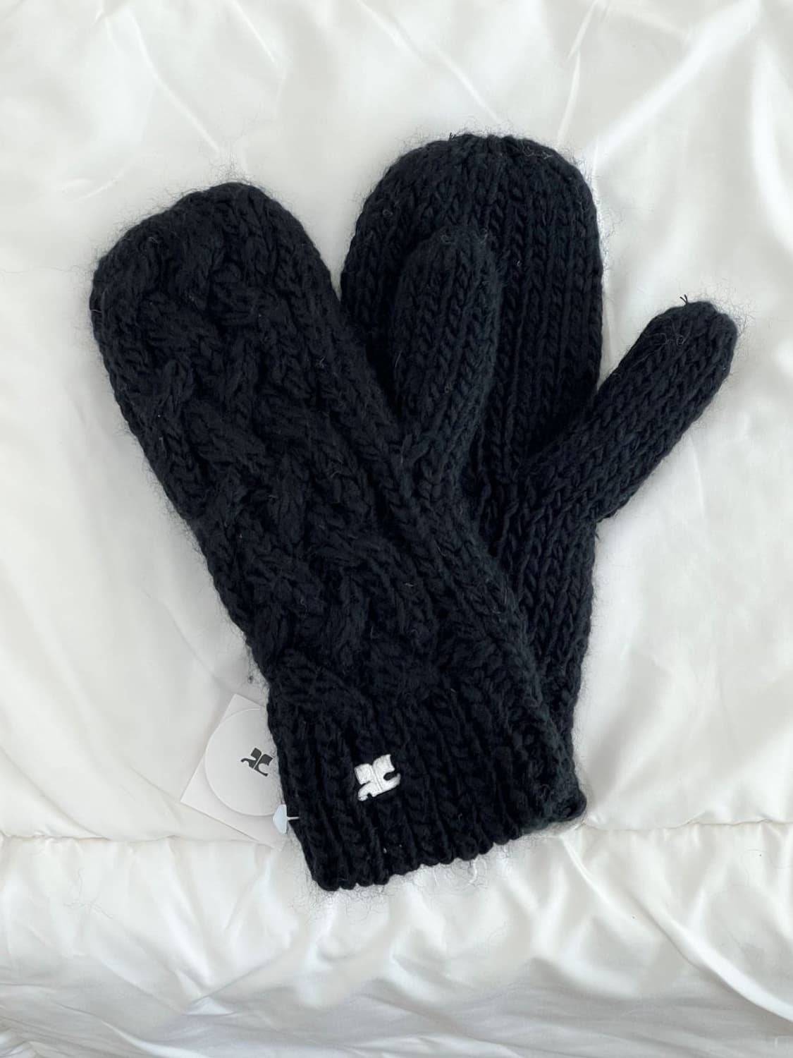 [새상품] courreges / 꾸레쥬 블랙 벙어리 장갑  상품이미지7