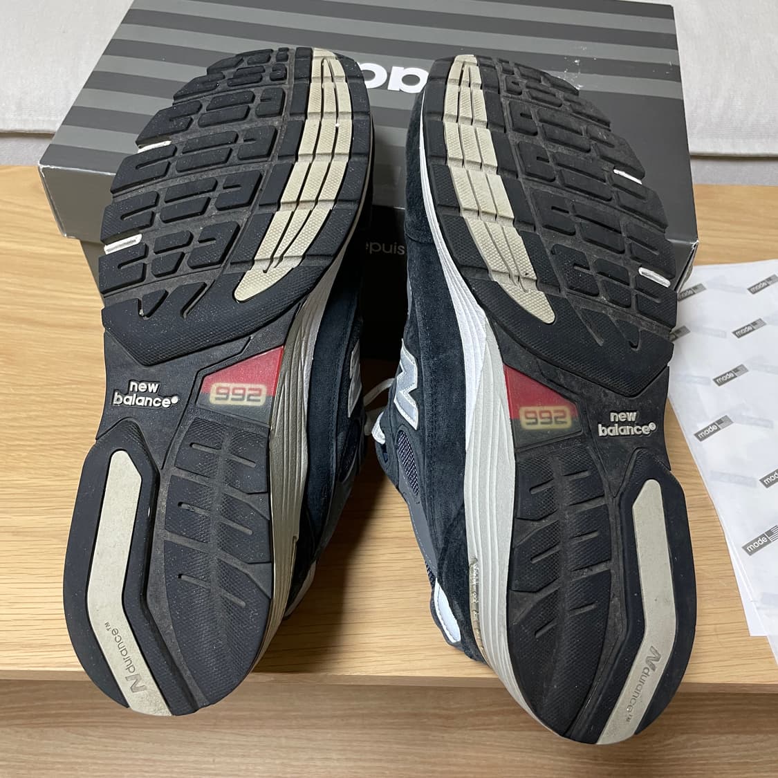 뉴발란스992 메이드인 USA 네이비 D스탠다드(M992GG)/270 상품이미지5