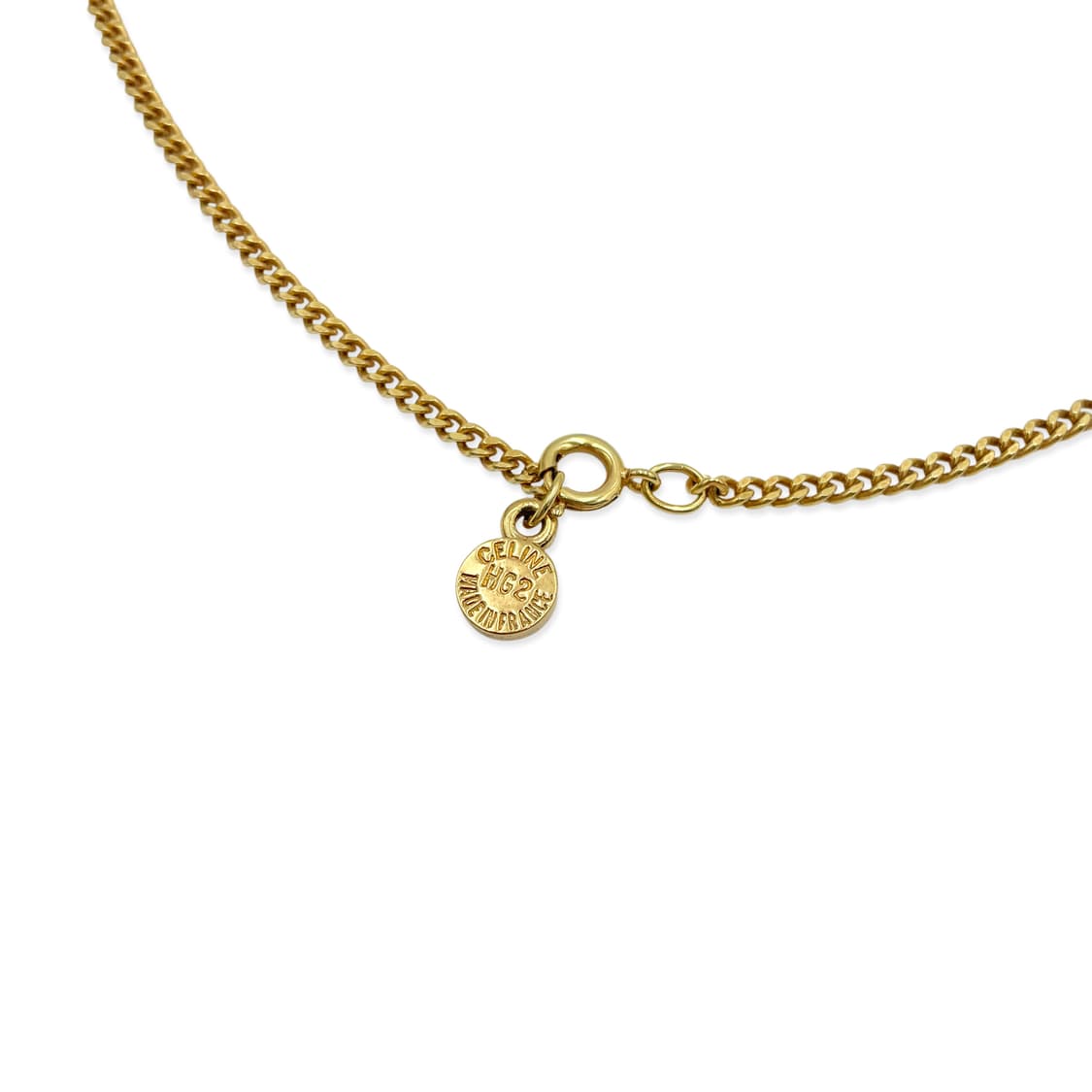 셀린느 트리옹프 금장 로고 체인 목걸이 상품이미지5