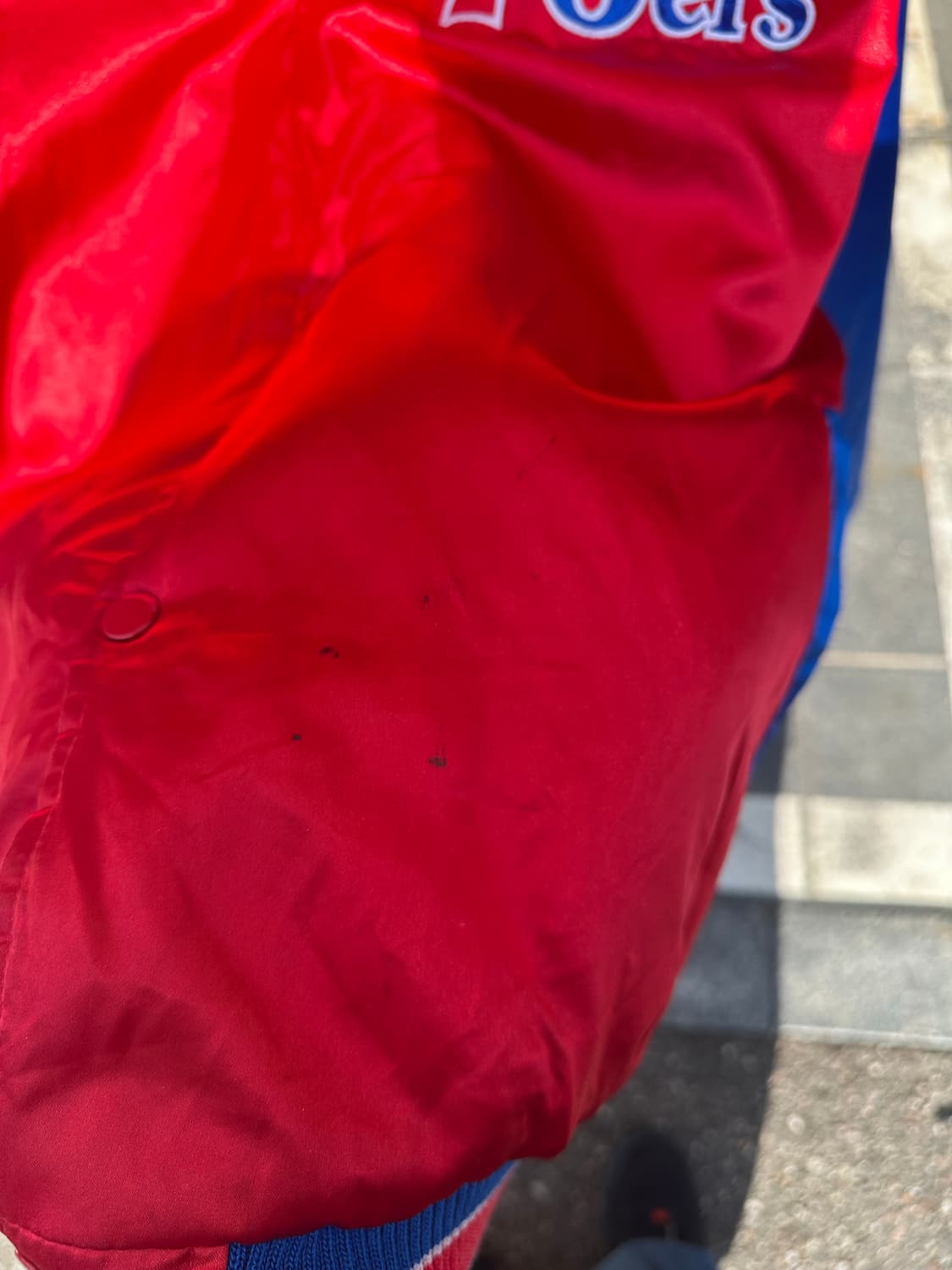 90s 빈티지 필라델피아 세븐티 식서스 베스킷볼 바시티 상품이미지6