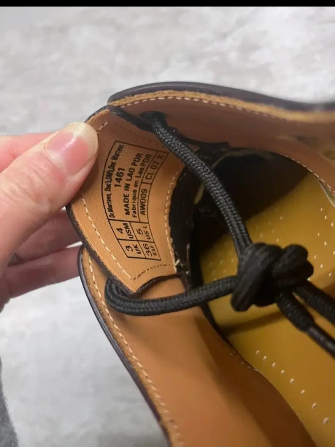 닥터마틴 1461 스무스 버건디 220 새상품 상품이미지5