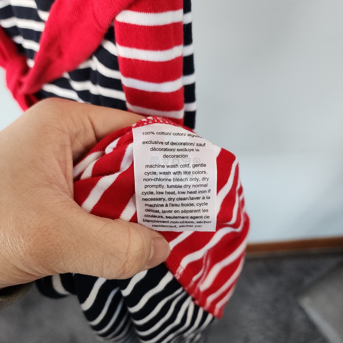 타미힐피거 스트라이프 린넨 원피스 레드벨트 상품이미지5