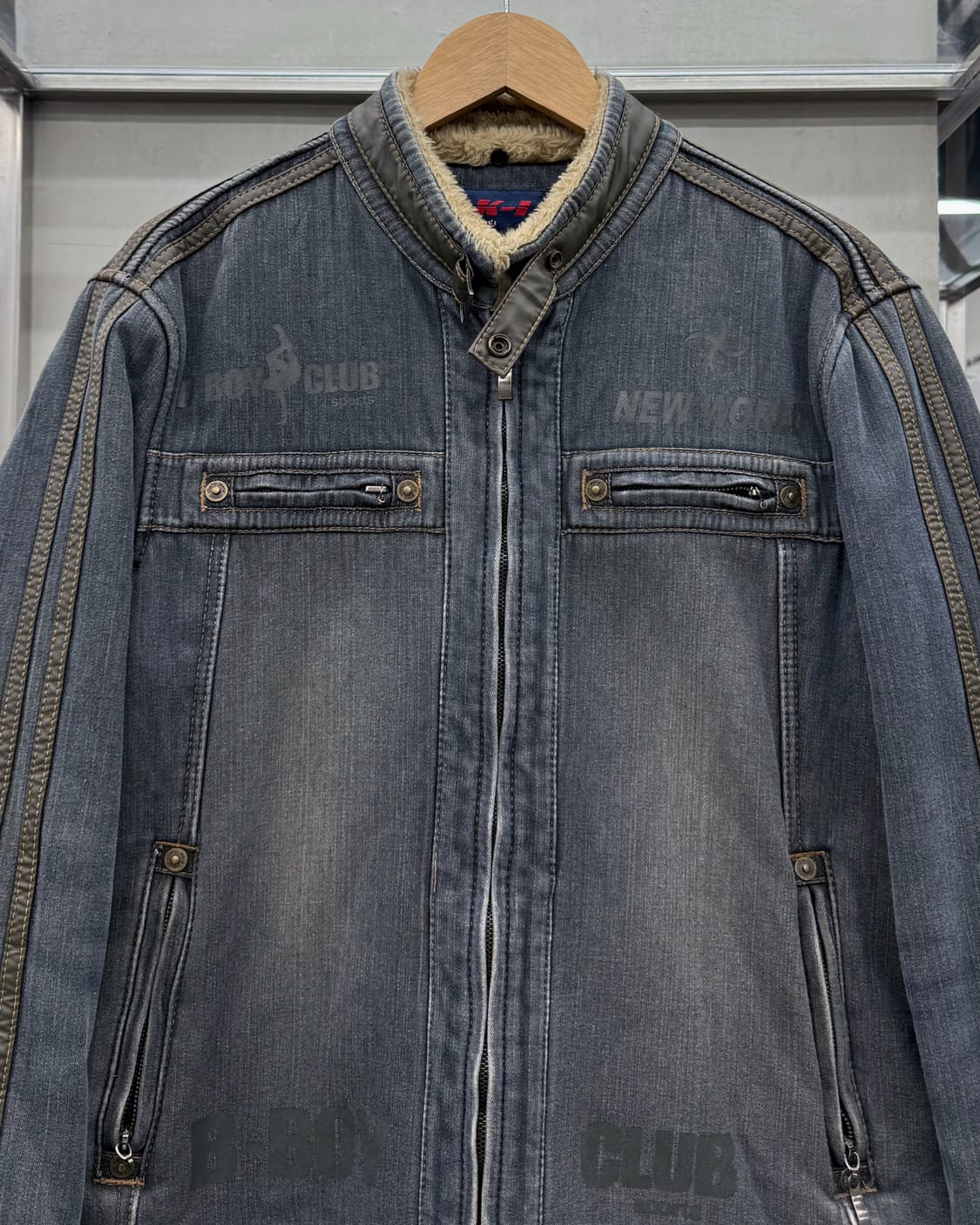 K-I 00s 쉐르파 라이닝 데님 트러커 자켓 상품이미지3