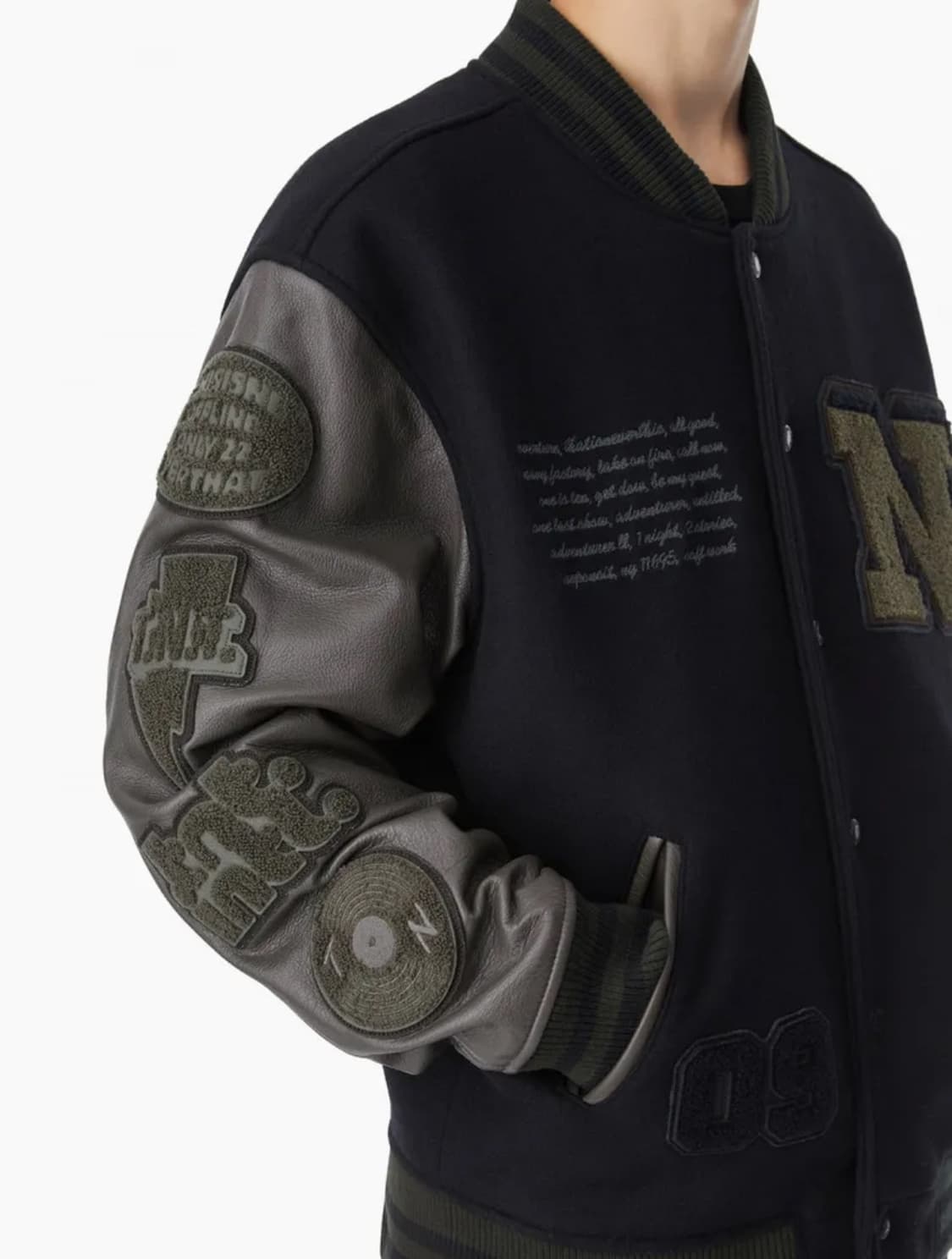 디스이즈네버댓 레코즈 바시티 자켓 네이비 L 상품이미지2