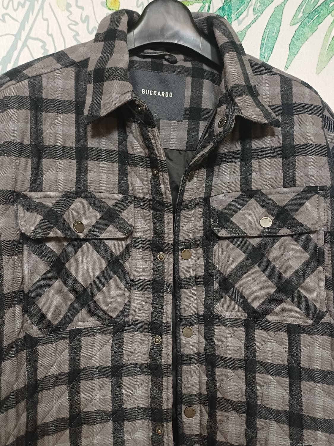 L) 버커루 퀄팅 누빔 자켓 100~105 상품이미지2