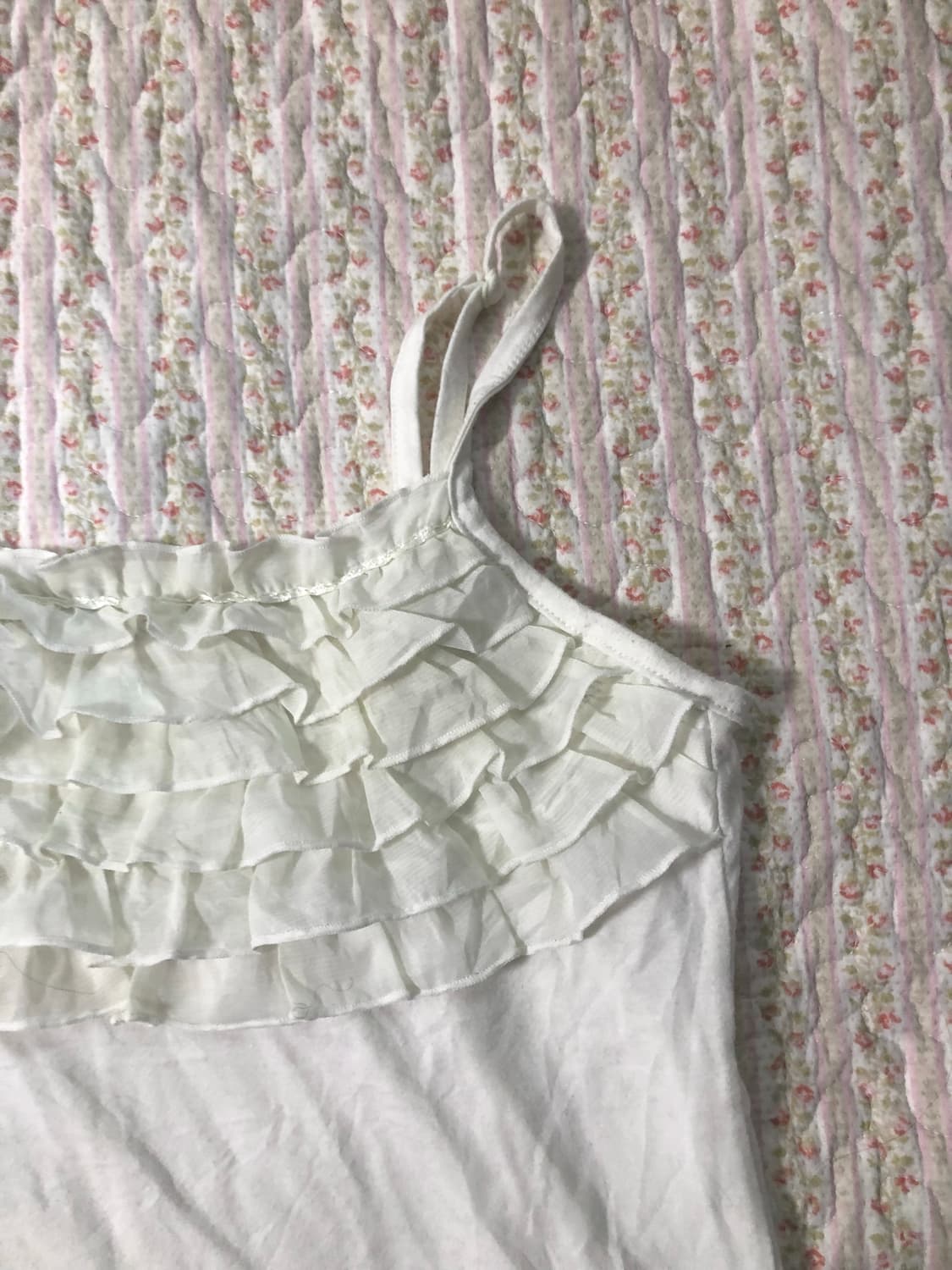 White fril sleeveless 상품이미지2