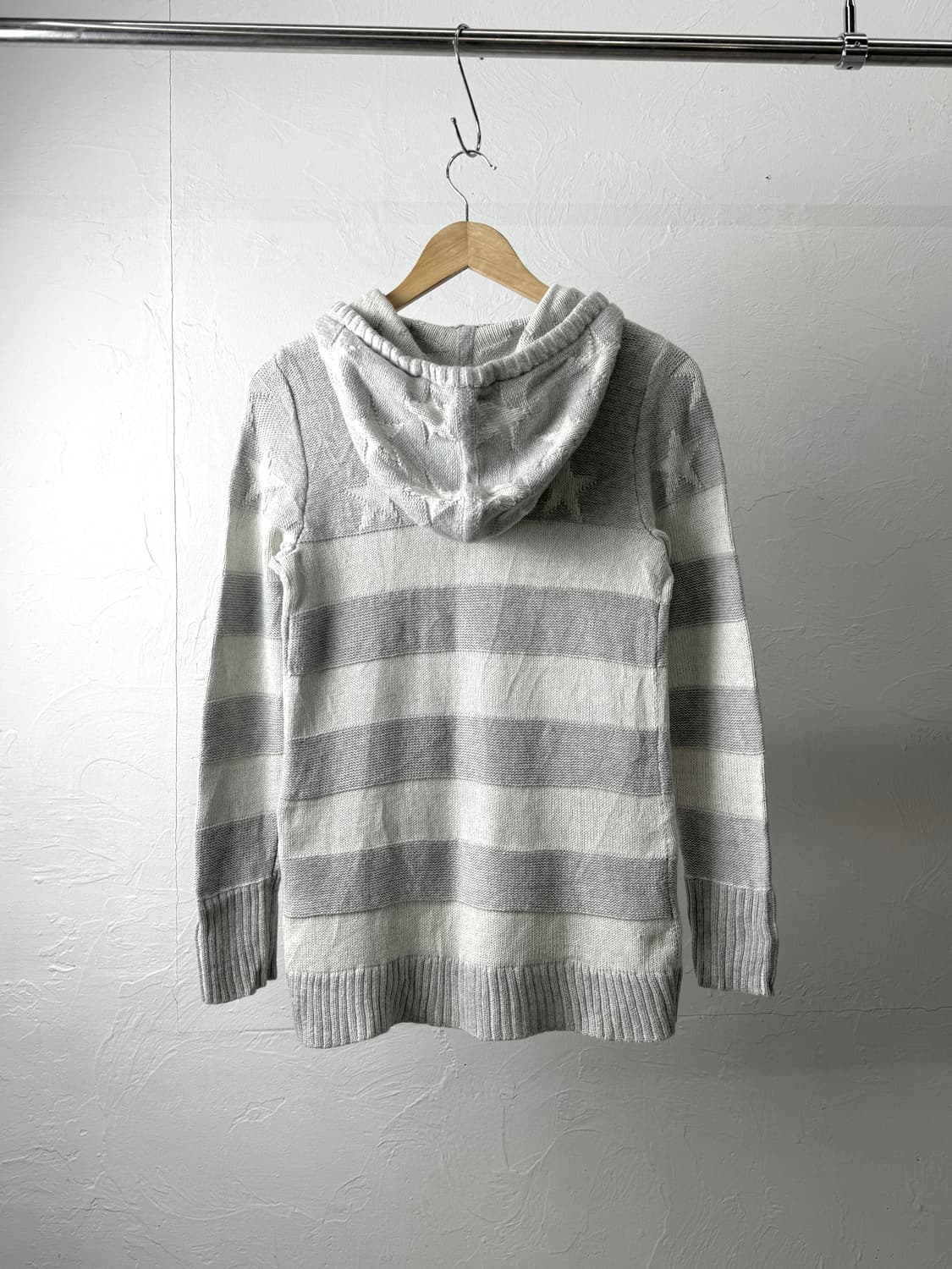 에디바우어 별 니트 후드 집업 상품이미지4