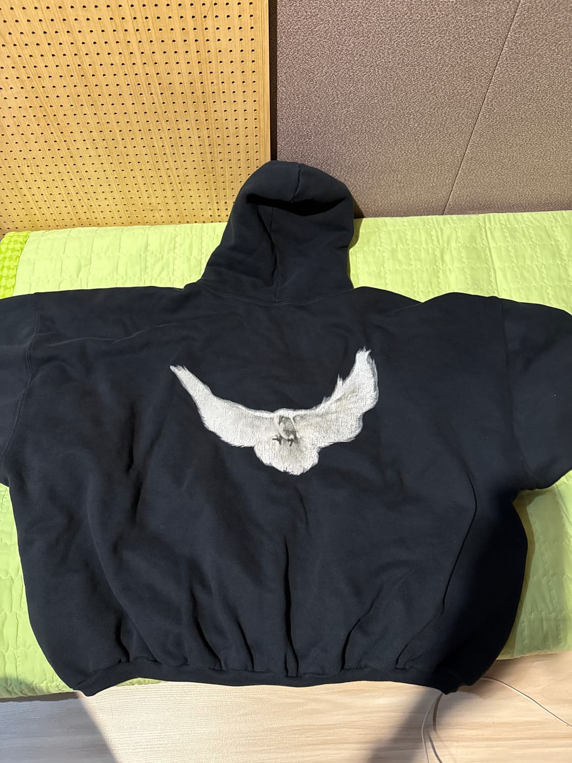 이지 갭 발렌시아가 도브 후디 워시드 블랙 L 새상품 상품이미지1