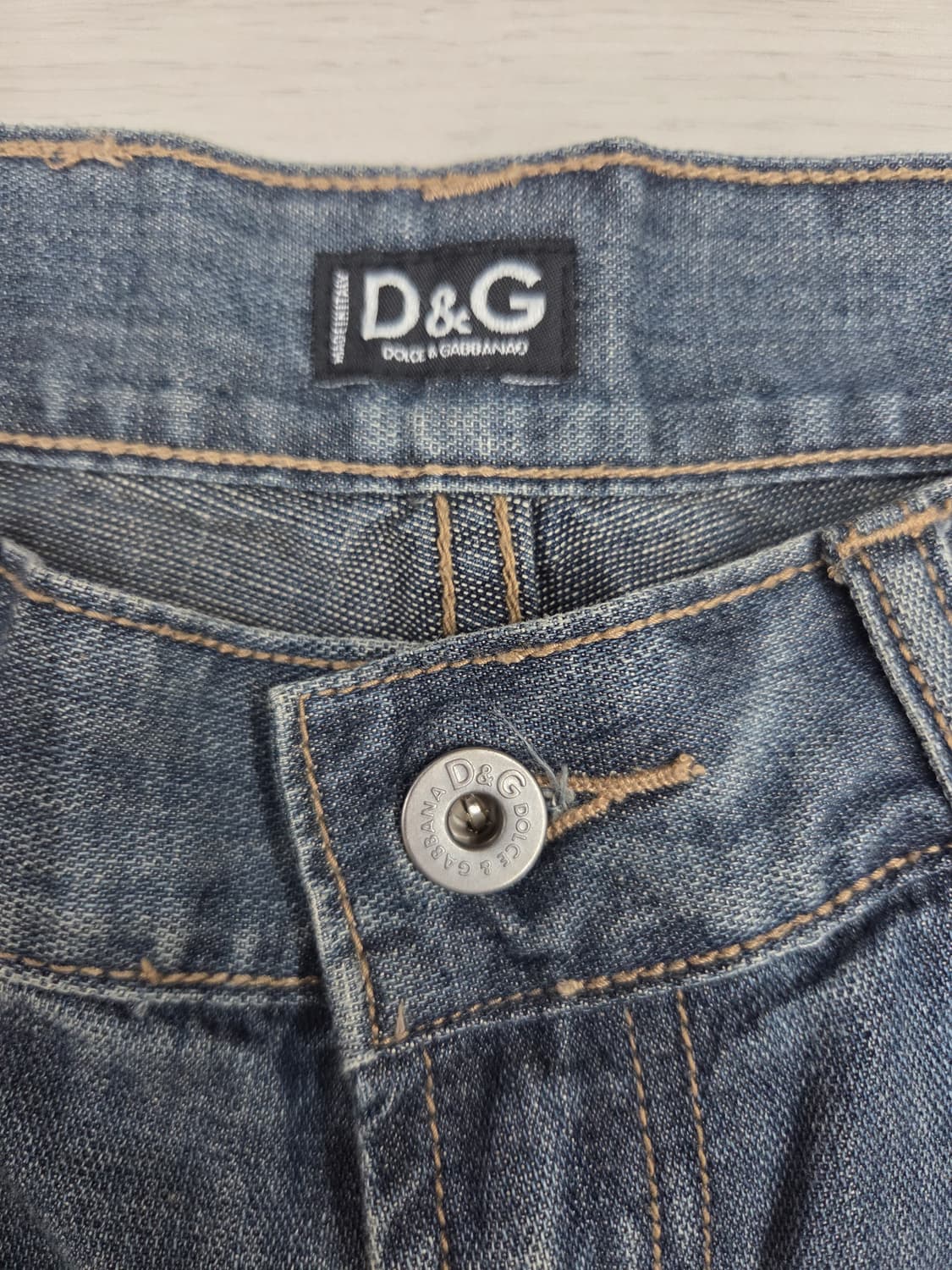 D&G 빈티지 워싱 스트레이트 데님 상품이미지4