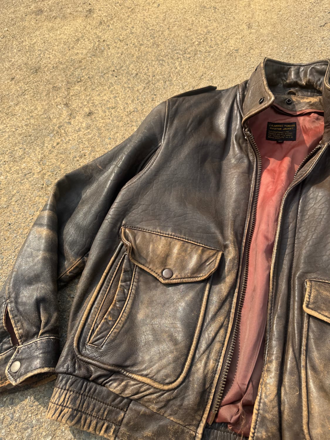 Us army A-2 미공군 가죽자켓 상품이미지2