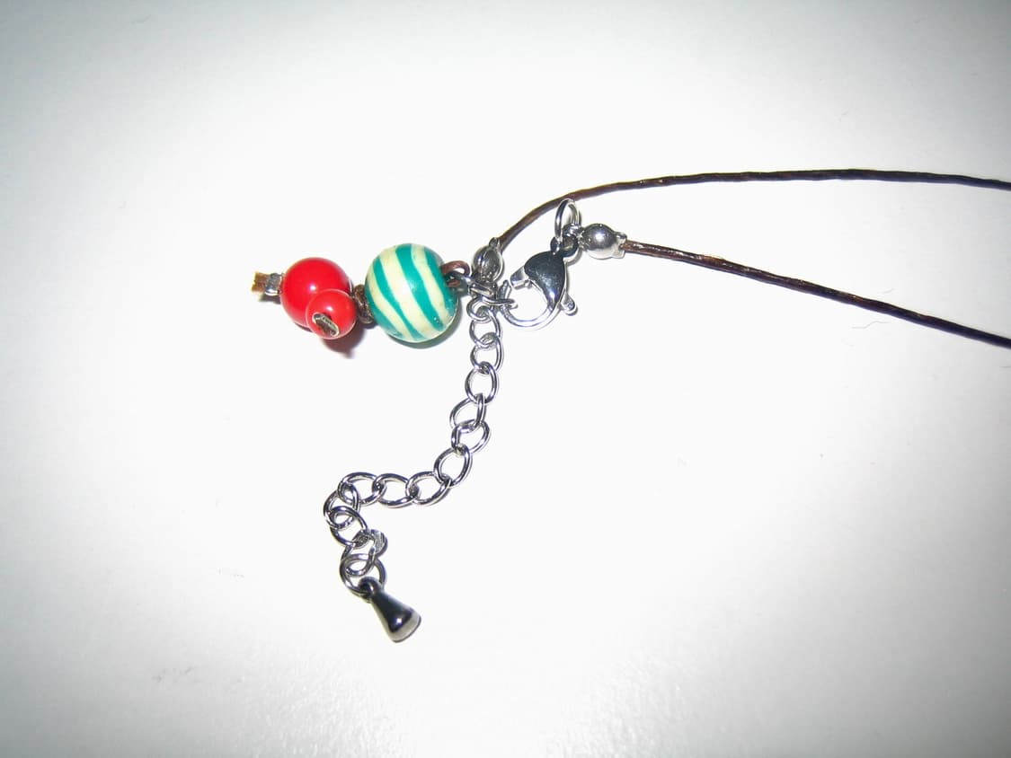 민트 스트라이프 딸기덩굴 목걸이 stripe ver. necklace 상품이미지4