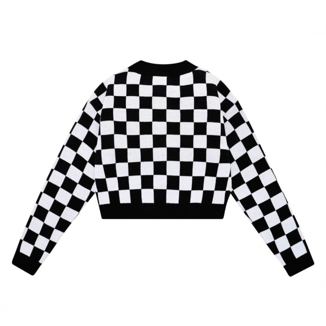 오아이오아이 KNIT CROP CARDIGAN SETUP_check 상품이미지3