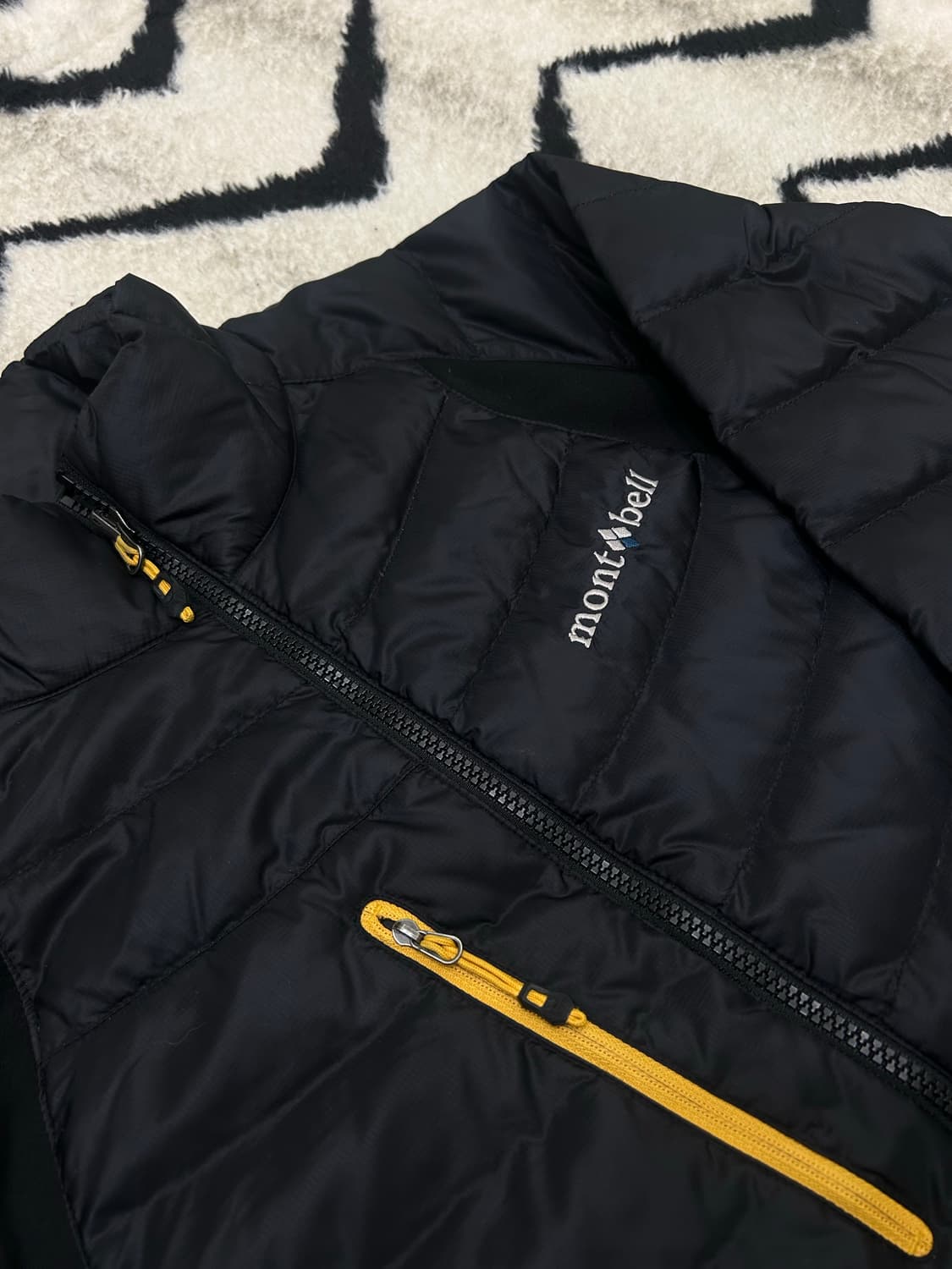 [M]몽벨 고프코어 경량 구스 후드 자켓/블랙 상품이미지1