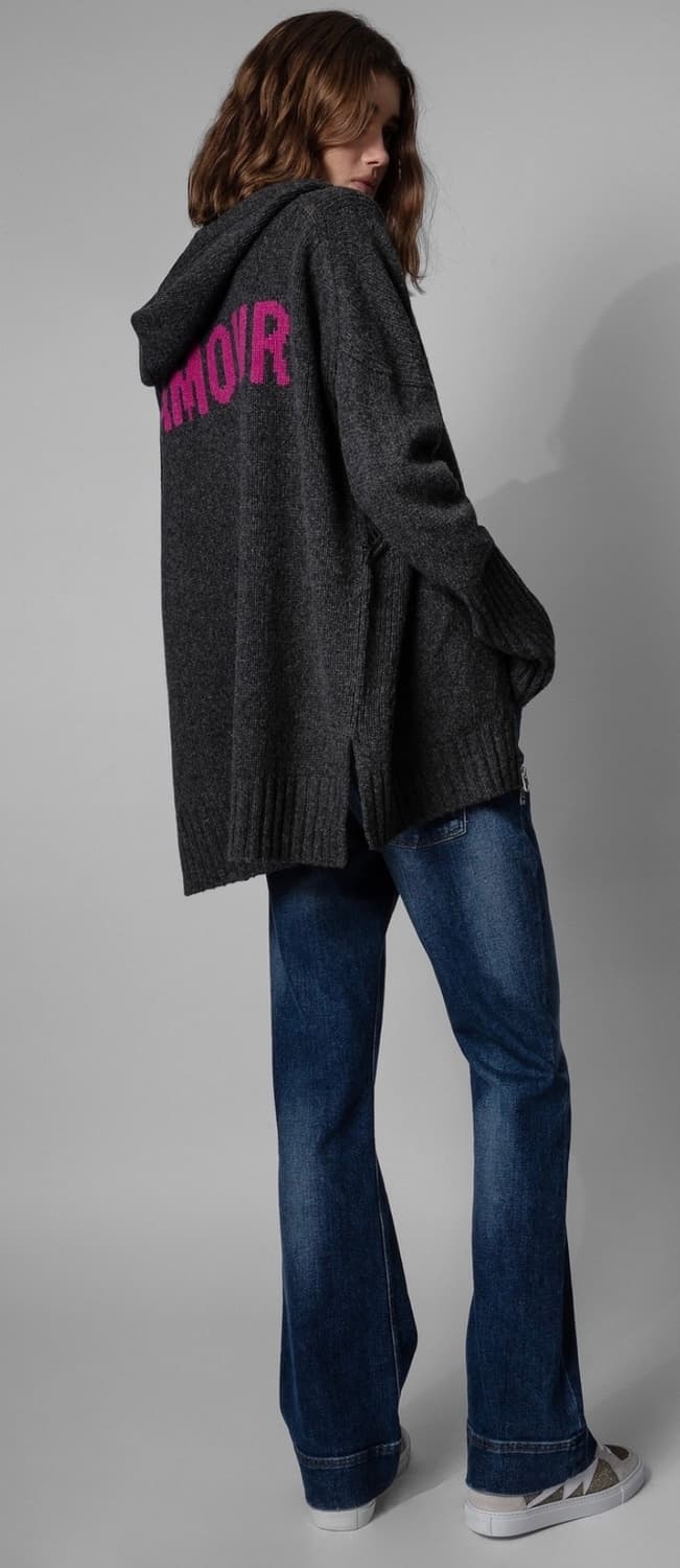 쟈딕앤볼테르 살마 AMOUR 니트 집업 상품이미지10