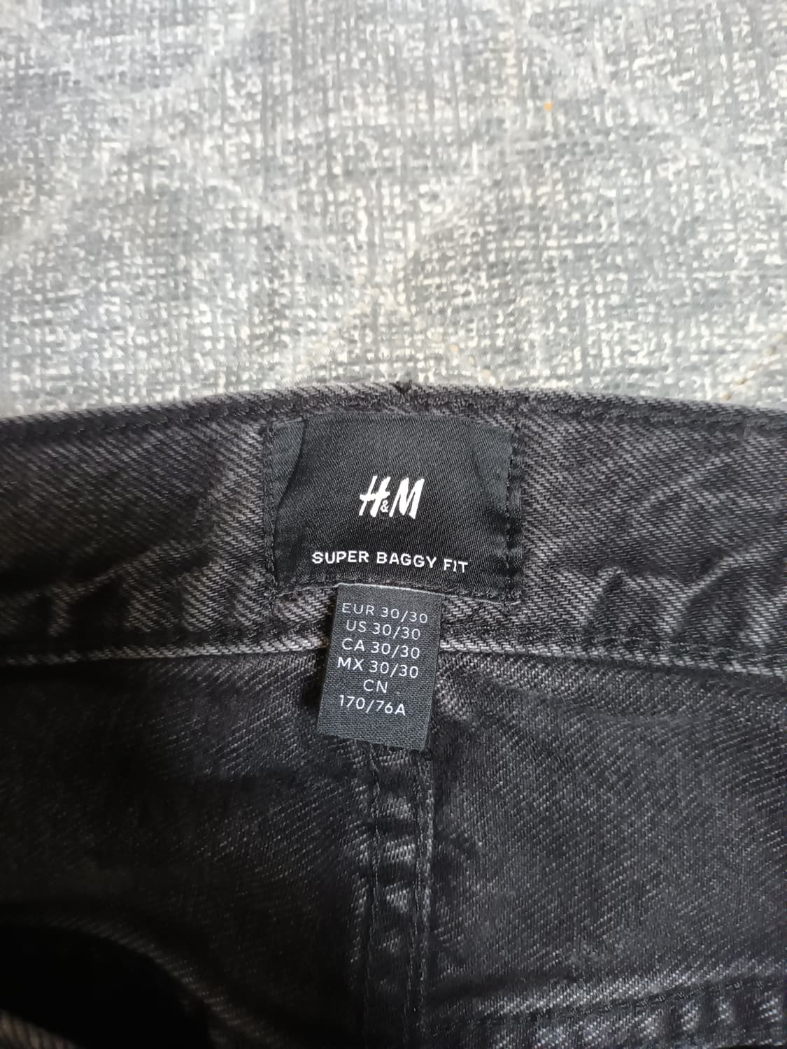 H&M 흐앤므 수퍼 배기 데님 팬츠 상품이미지6