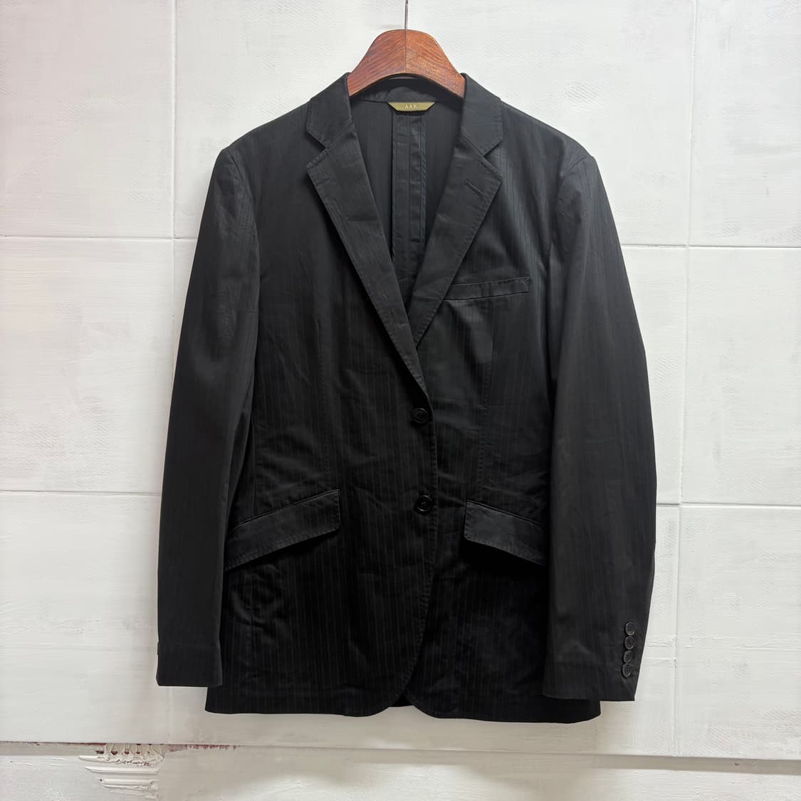 요지야마모토 yohji Yamamoto A.A.R 핀스트라이프 자켓  상품이미지1